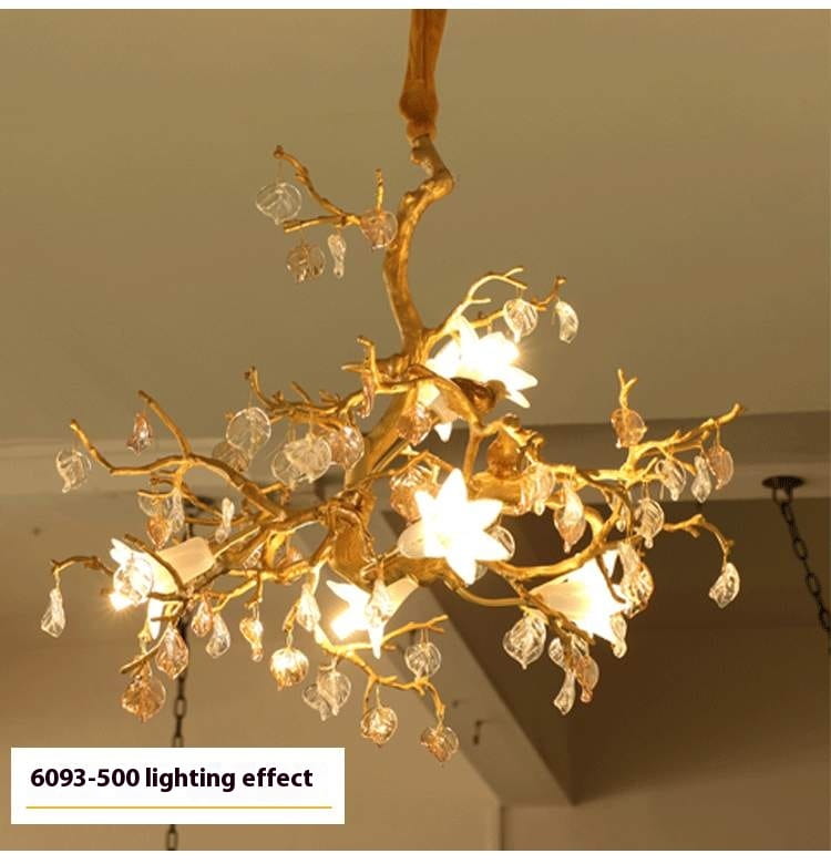 Copper Branch Chandelier Creative Crystal Chandelier