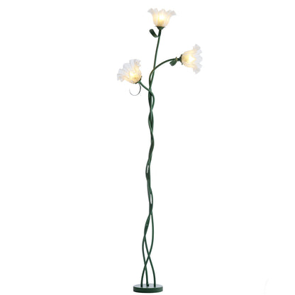Cream Style Floor Lamp Living Room French Pastoral Bedroom Atmosphere Flower Lamp