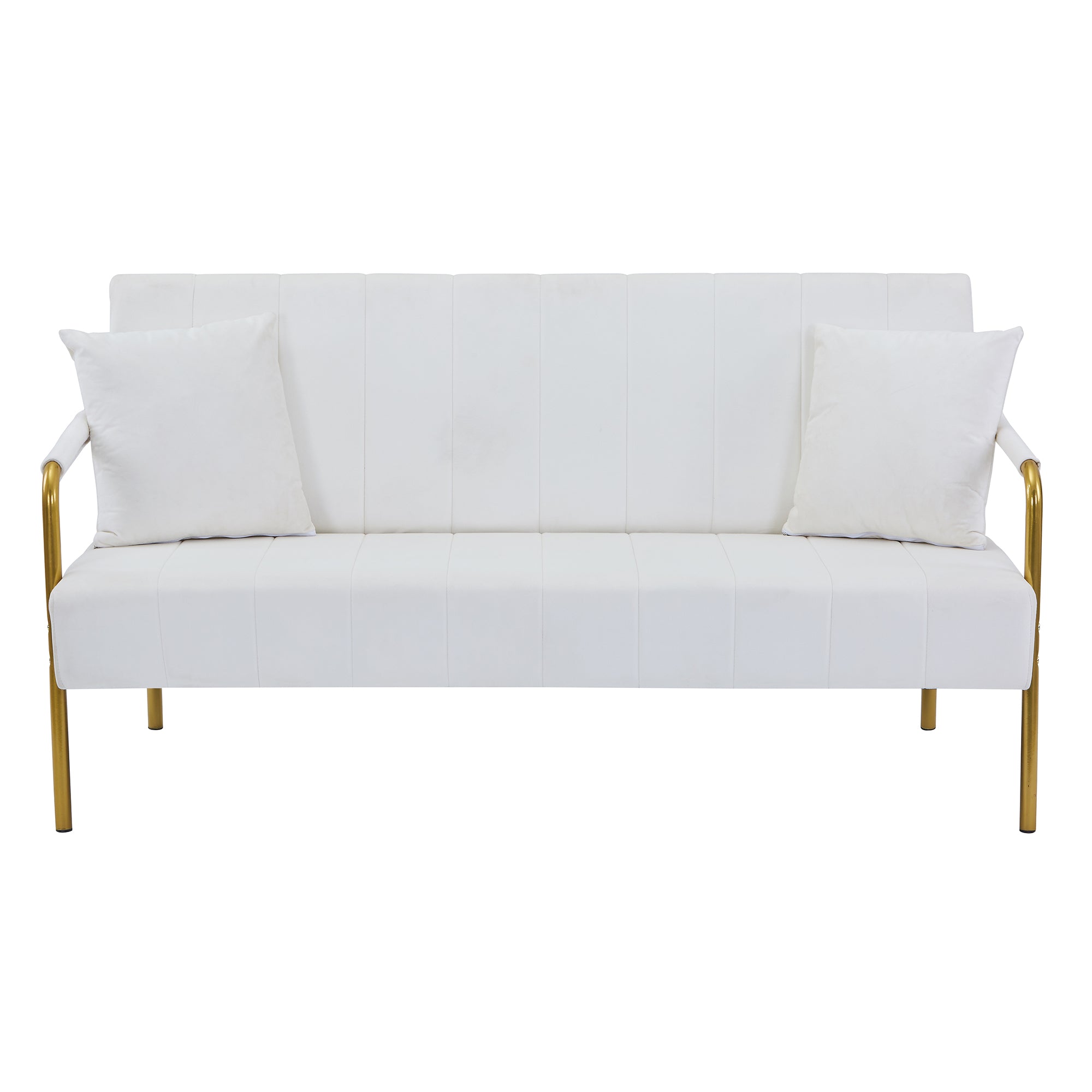 Sofá Loveseat de Terciopelo Moderno para Sala de Estar