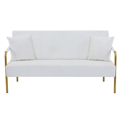 Modern Velvet Loveseat Sofa For Living Room