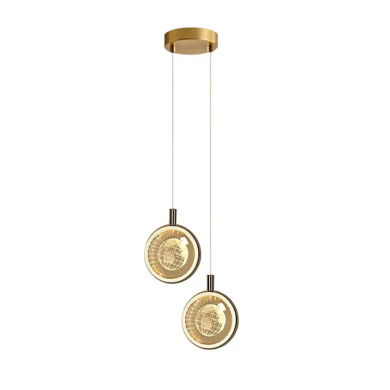 Modern gold-toned dandelion crystal ball jellyfish pendant light with circular globe design for dining room decorbites dandelion crystal