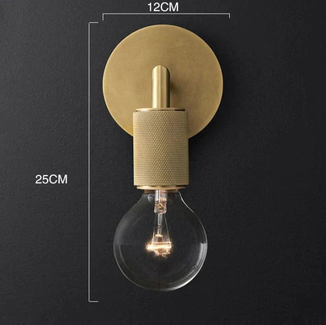DecorBites™ Darlene | Gold Wall Sconce