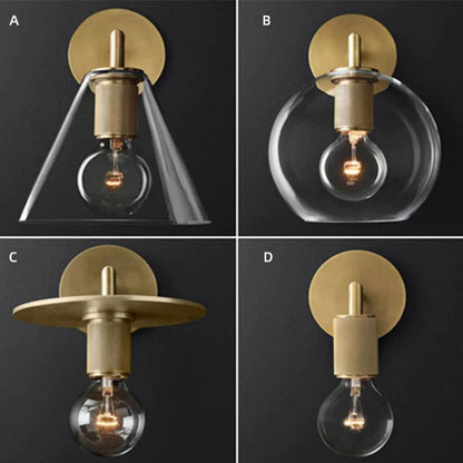 DecorBites™ Darlene | Gold Wall Sconce