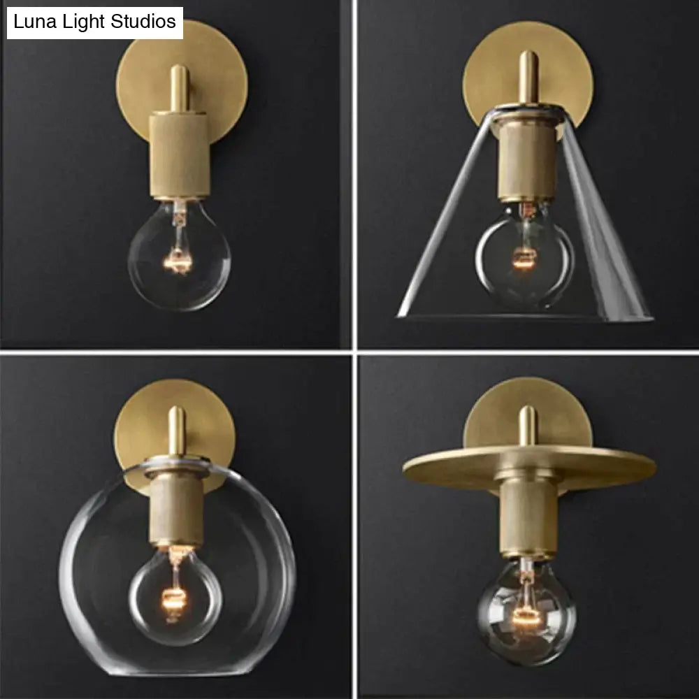 DecorBites™ Darlene | Gold Wall Sconce