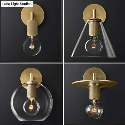 DecorBites™ Darlene | Gold Wall Sconce