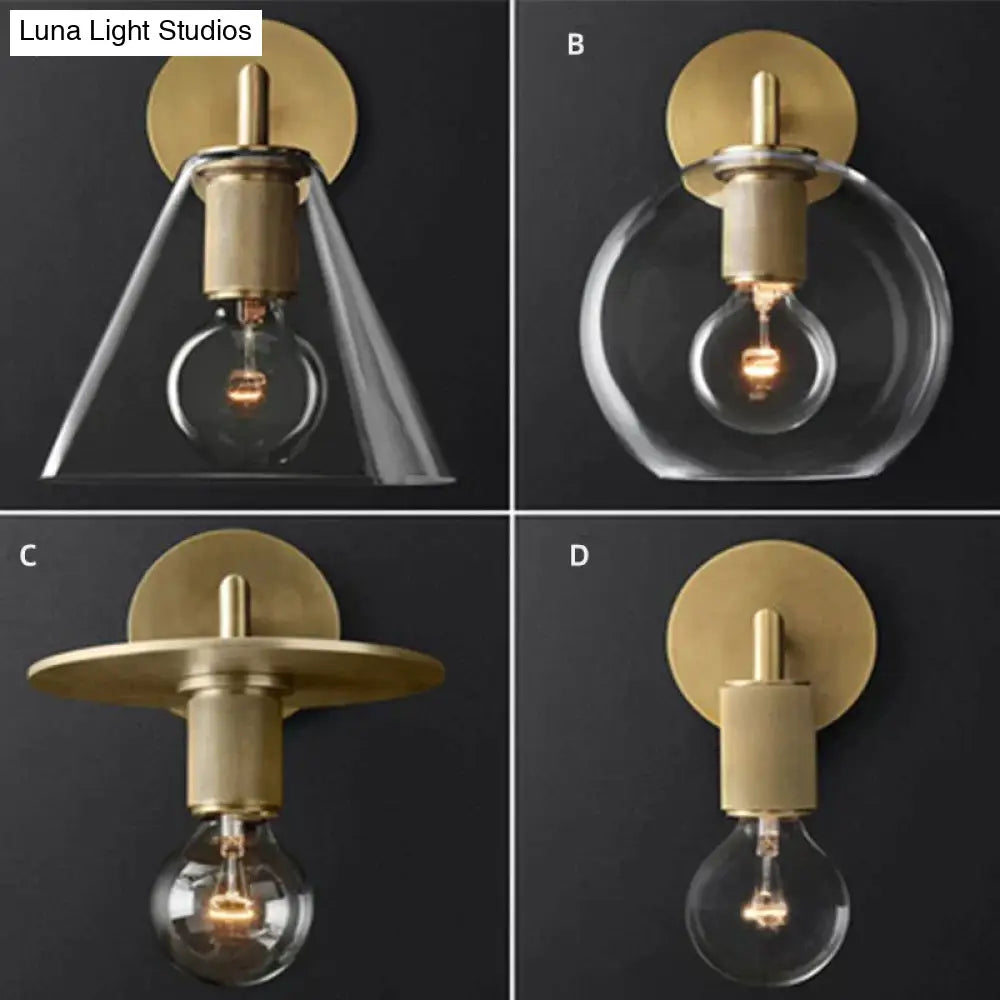 DecorBites™ Darlene | Gold Wall Sconce