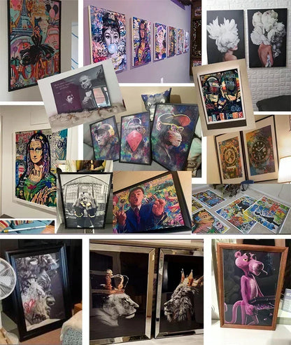 David Graffiti Art Canvas Print for Room Decor