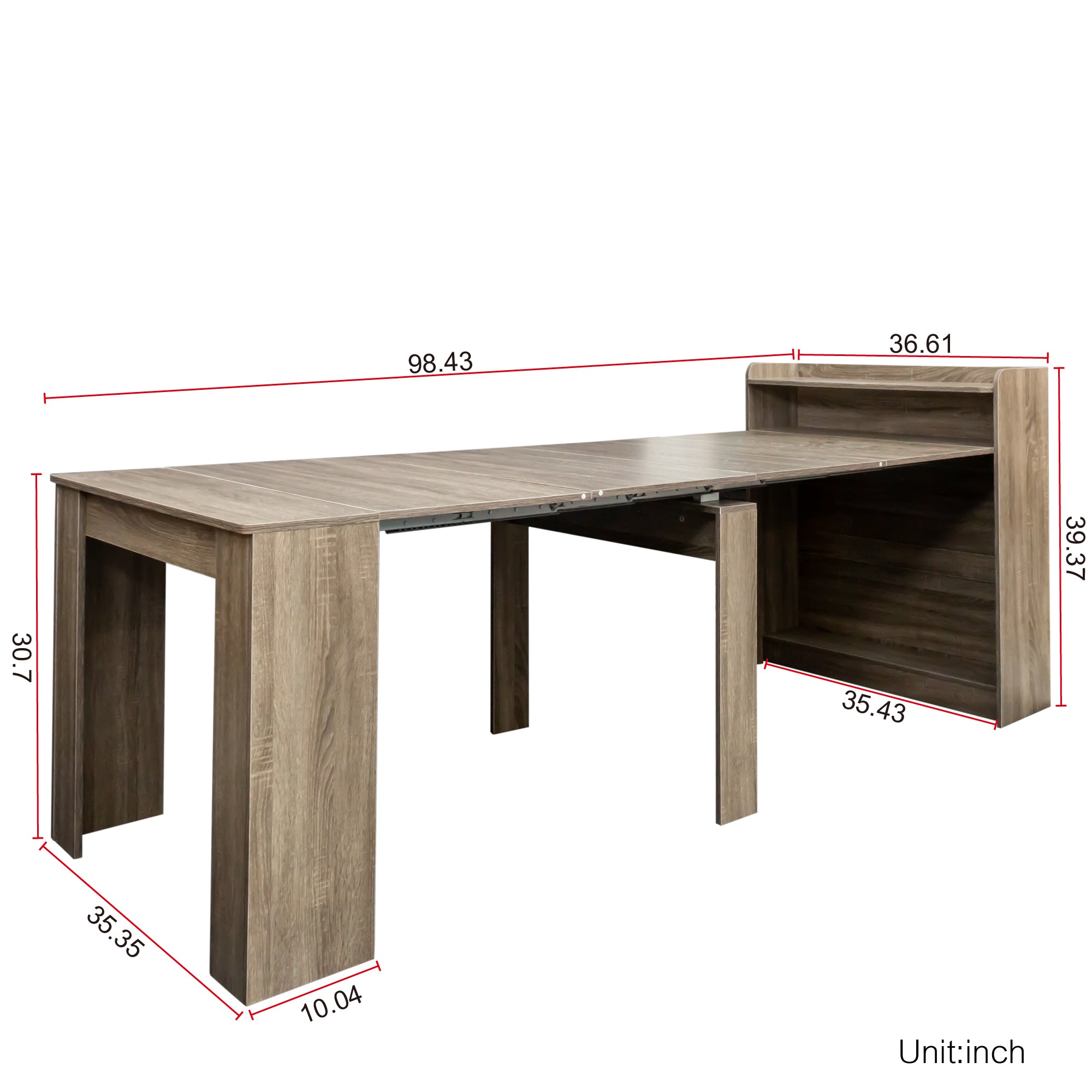 Barnwood Modern Extendable Table