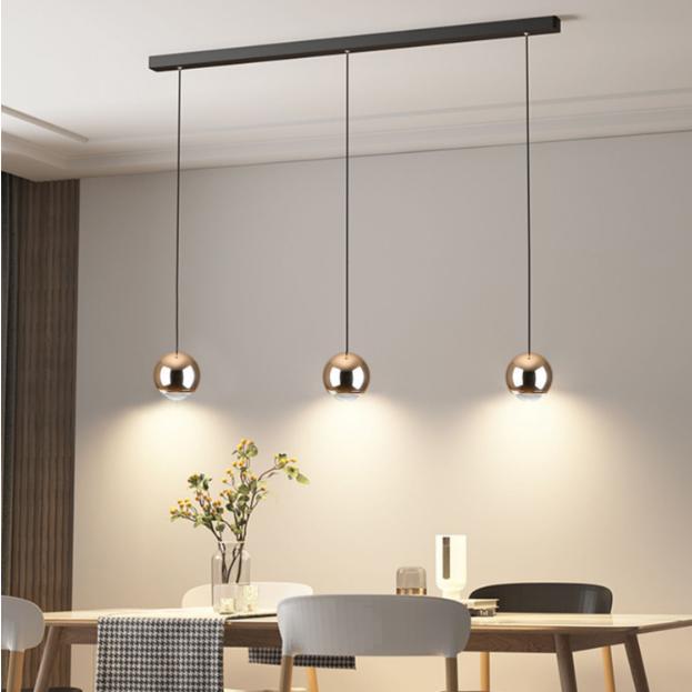 Modern Aluminum Ball Chandelier
