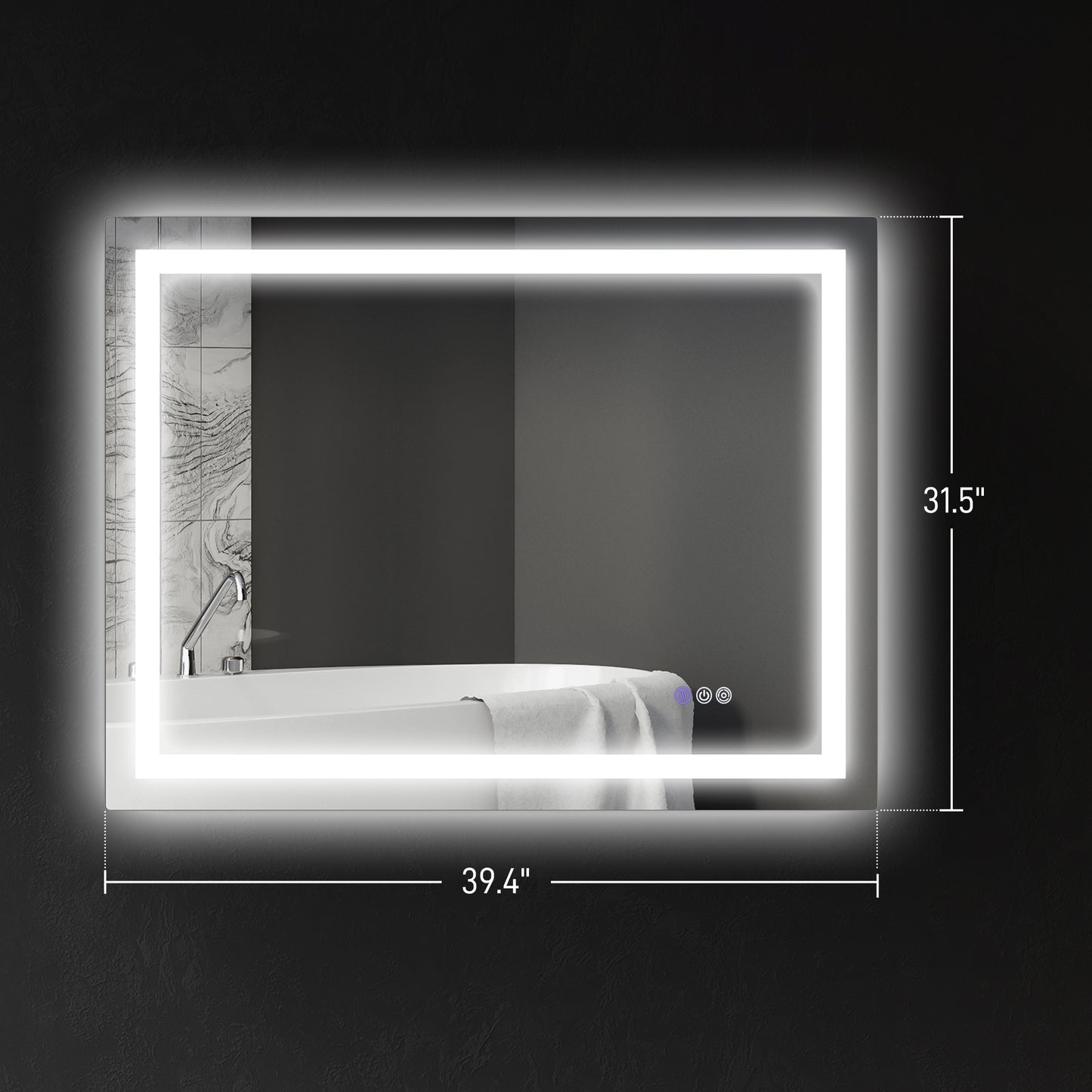 Dimmable Bathroom Mirror with Lights
