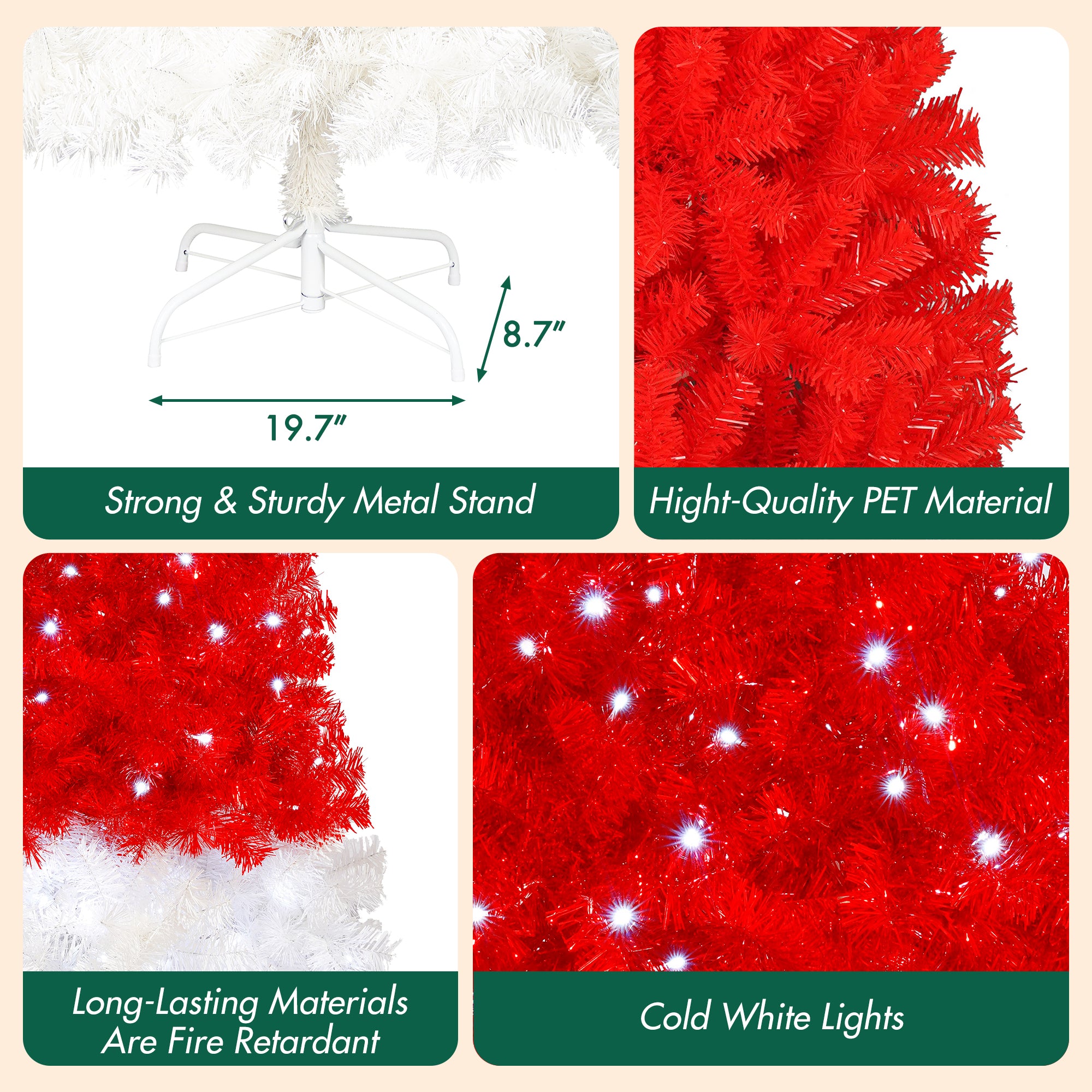 Whimsical LED Christmas Tree