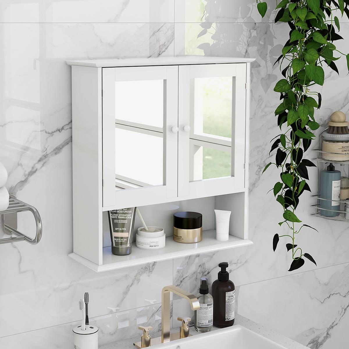 Mirror Door Wall Cabinet