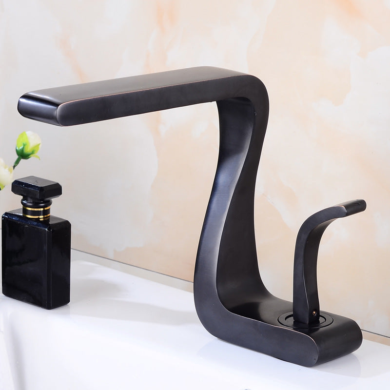 White Gold Copper Faucet