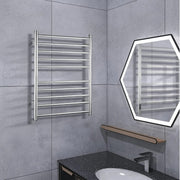 Calentador de Toallas Eléctrico Calefactado para Baño, Calentador de Toallas Montado en la Pared, 10 Barras de Acero Inoxidable para Secado