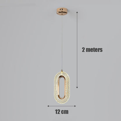 Light Luxury Postmodern Extremely Simple Head Small Chandelier