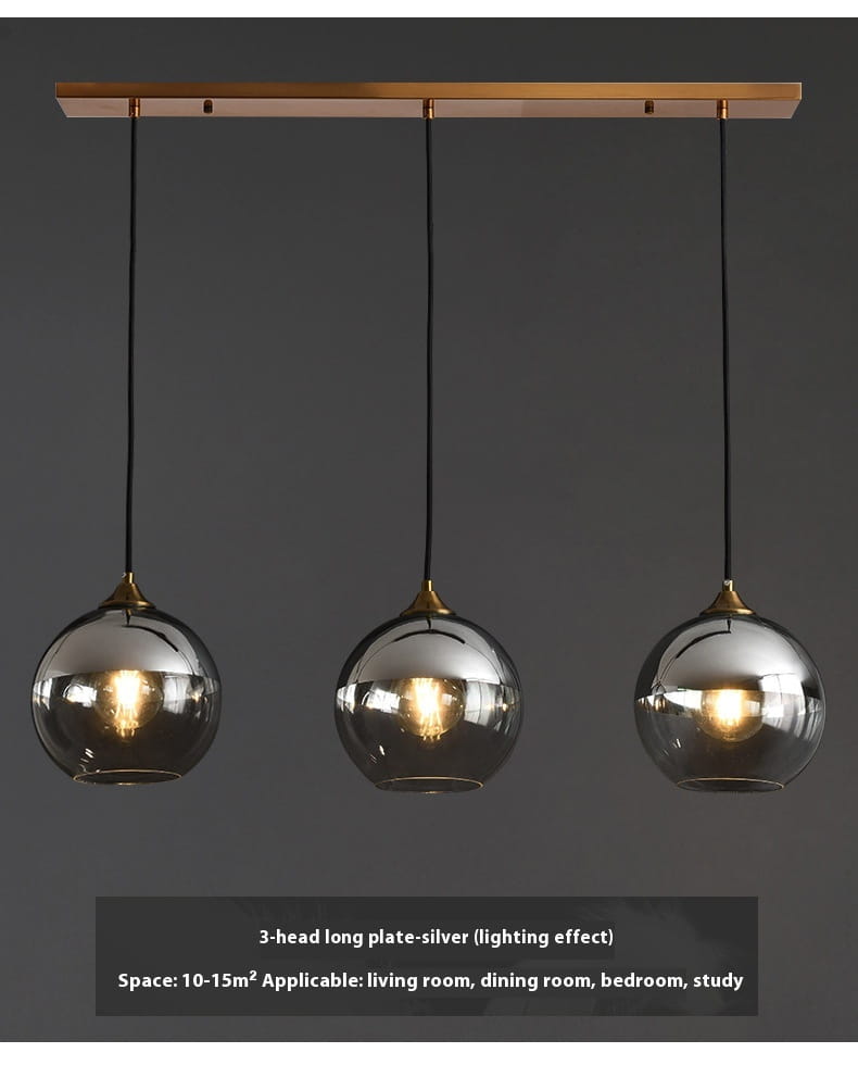 Dining Room Chandelier Bedroom Bedside Glass Chandelier