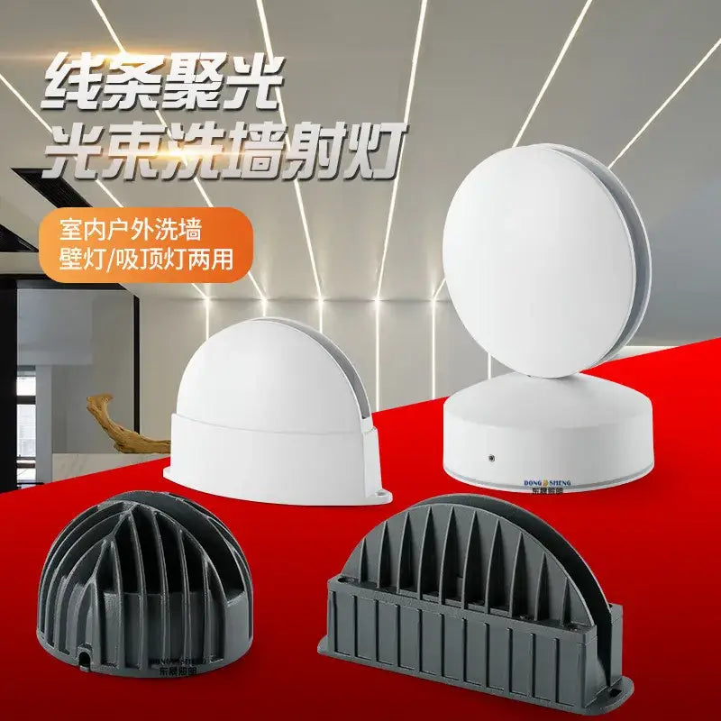 Modern white 10w led spotlight with adjustable dome head and integrated base for indoor or outdoor use decorbites 10w led