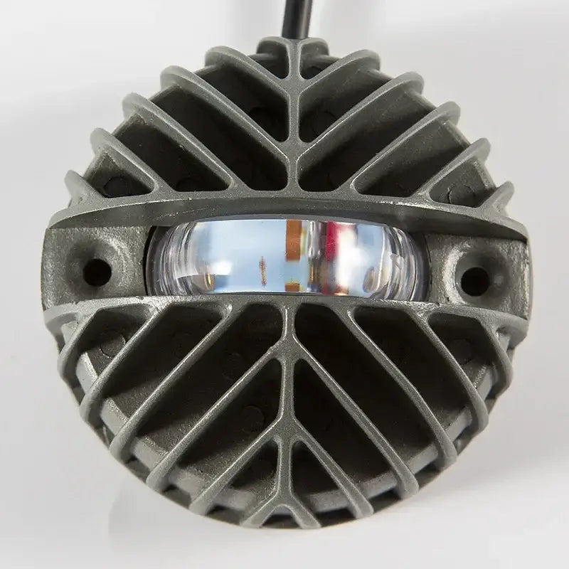 Modern white 10w led spotlight corridor wall light with gray metallic ribbed design and clear lens by decorbites 10w led