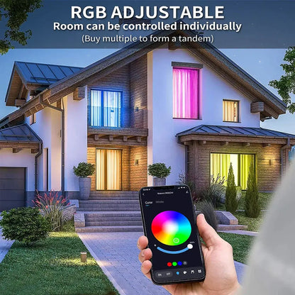 Decorbites 12w rgbw bluetooth smart led lamp with rgb color control via smartphone app for bedroom decor
