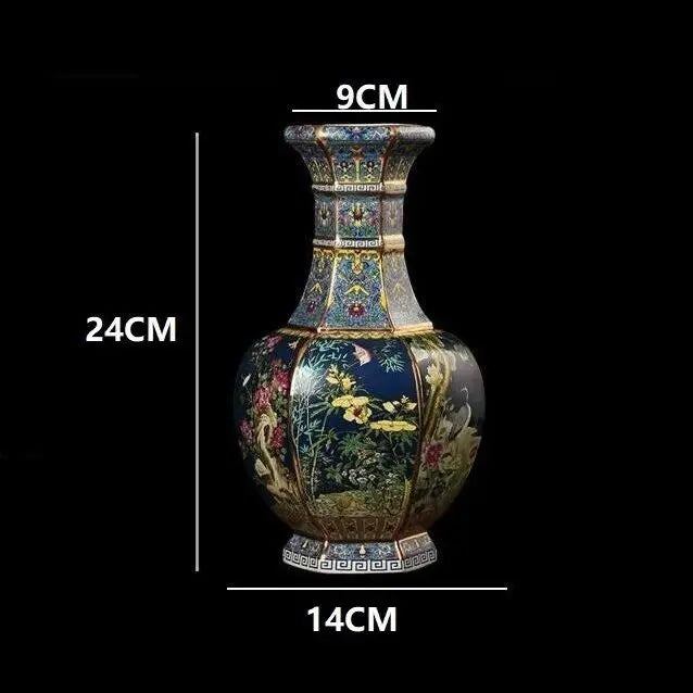 24cm Antique Ceramic Vase for Home Decor - Vase