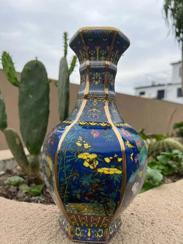 24cm Antique Ceramic Vase for Home Decor - Vase