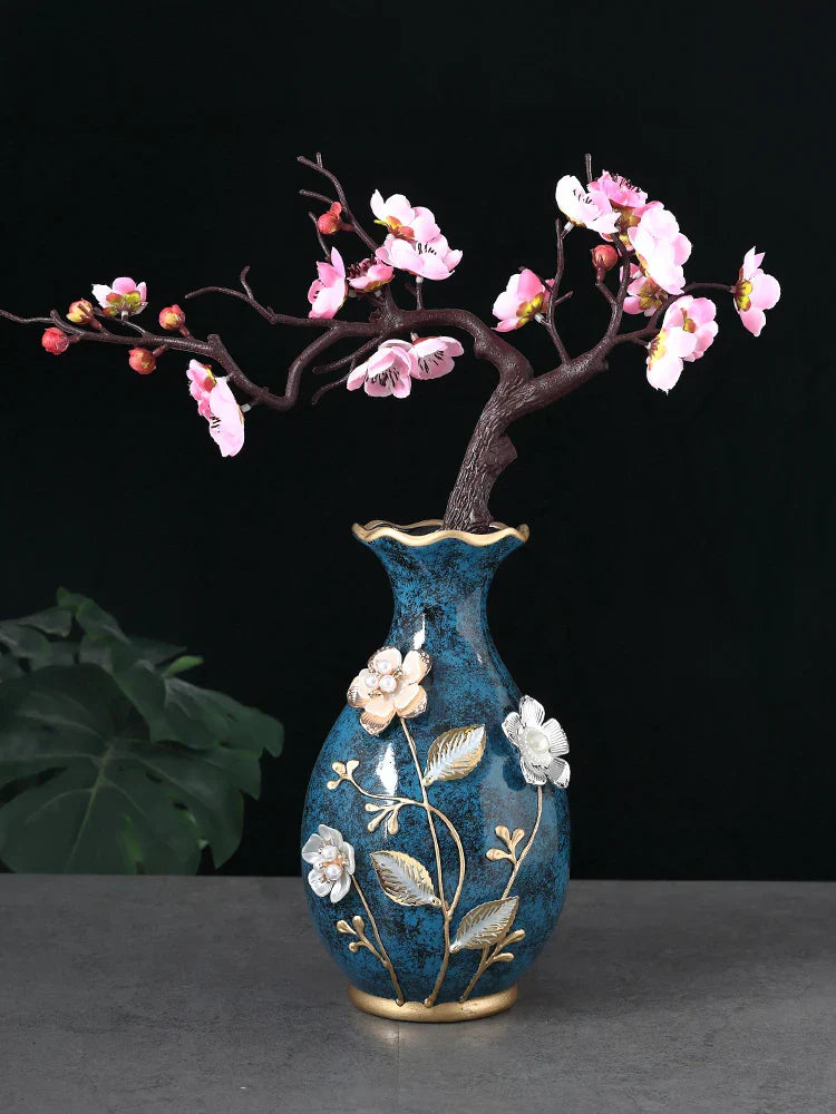 3D Ceramic Vase for Dried Flowers Display - B - Vase
