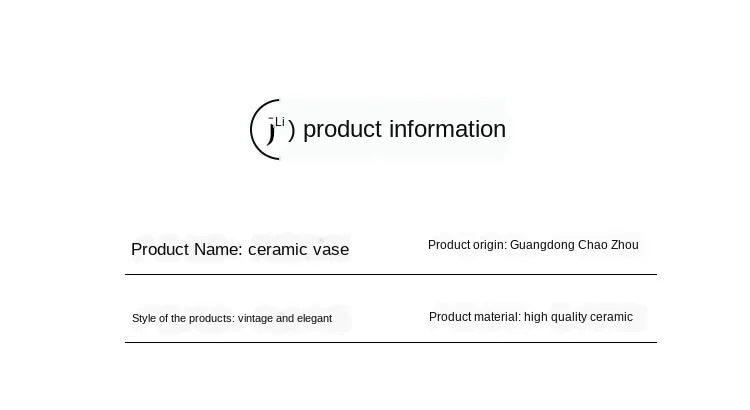 3D Ceramic Vase for Dried Flowers Display - B - Vase