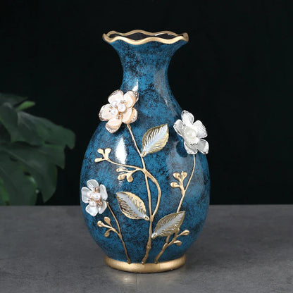 3D Ceramic Vase for Dried Flowers Display - B - Vase