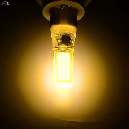 Warm white decorbites dimmable led g9 bulb with clear glass casing and visible filament structure for 220v use