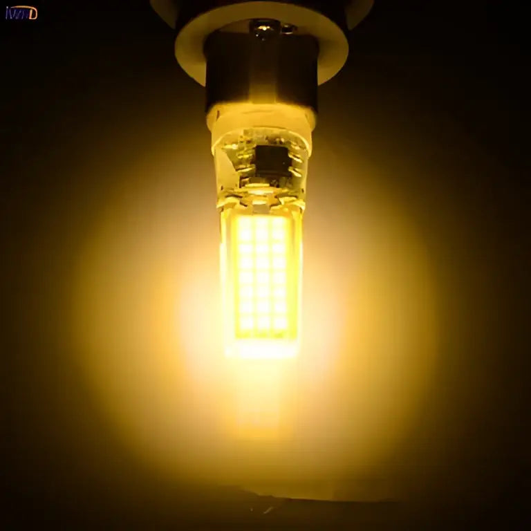 Warm white decorbites dimmable led g9 bulb with clear glass casing and visible filament structure for 220v use