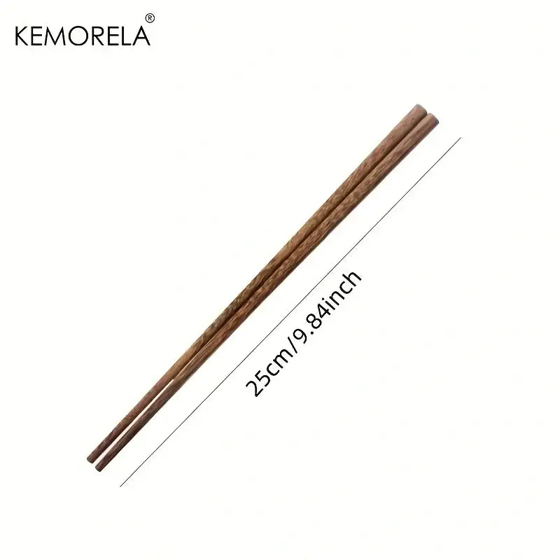 Decorbites™ kemorela 25cm natural wooden chopsticks with wood grain finish for an enhanced dining experience