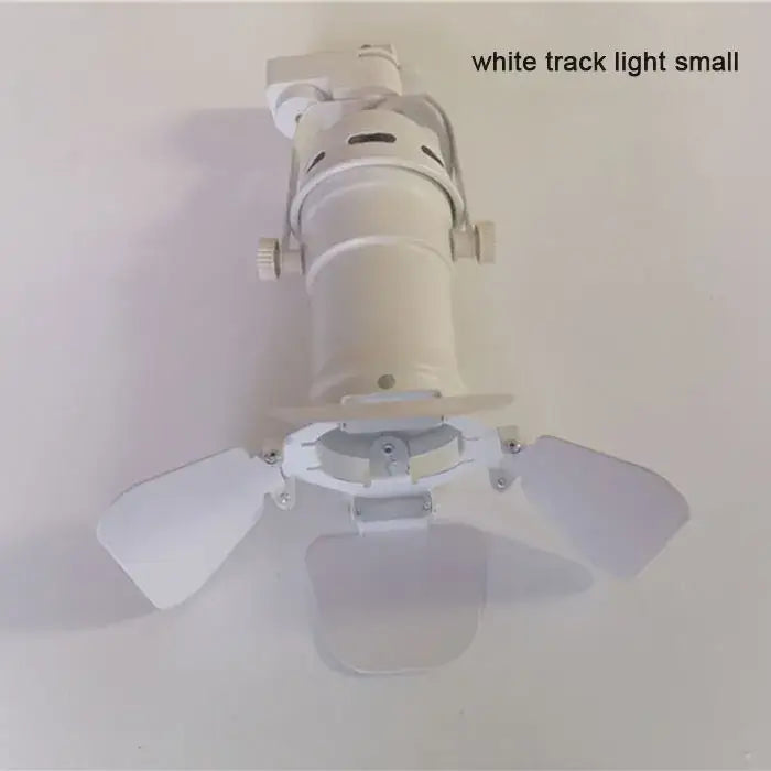 White DecorBites™ 5w COB LED track light with cylindrical adjustable directional reflectors for clothing store spotlight