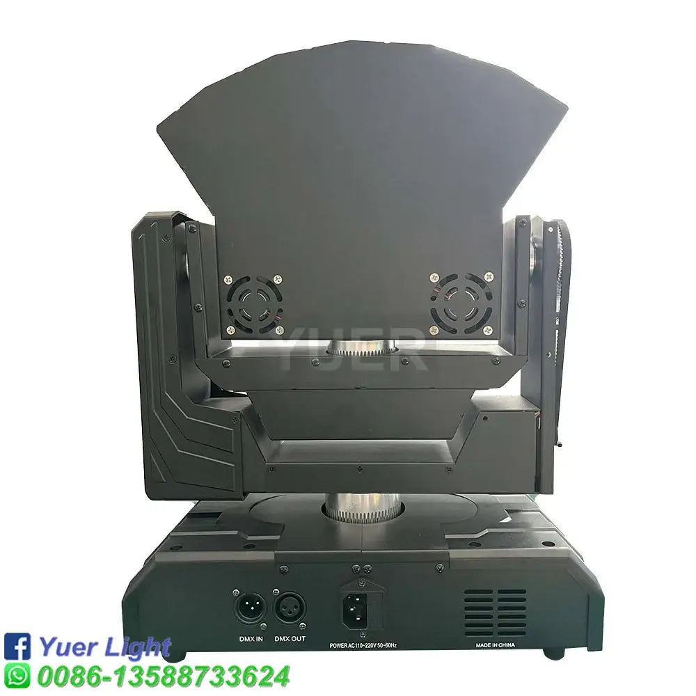 Black industrial-grade DecorBites™ 6 eyes rgb beam moving head laser light with ventilation grilles for nightclub stage lighting
