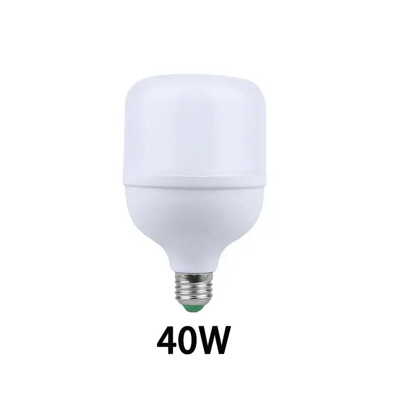 DecorBites™ white 40w led ceiling fan light with frosted plastic body and metallic screw base for home decor