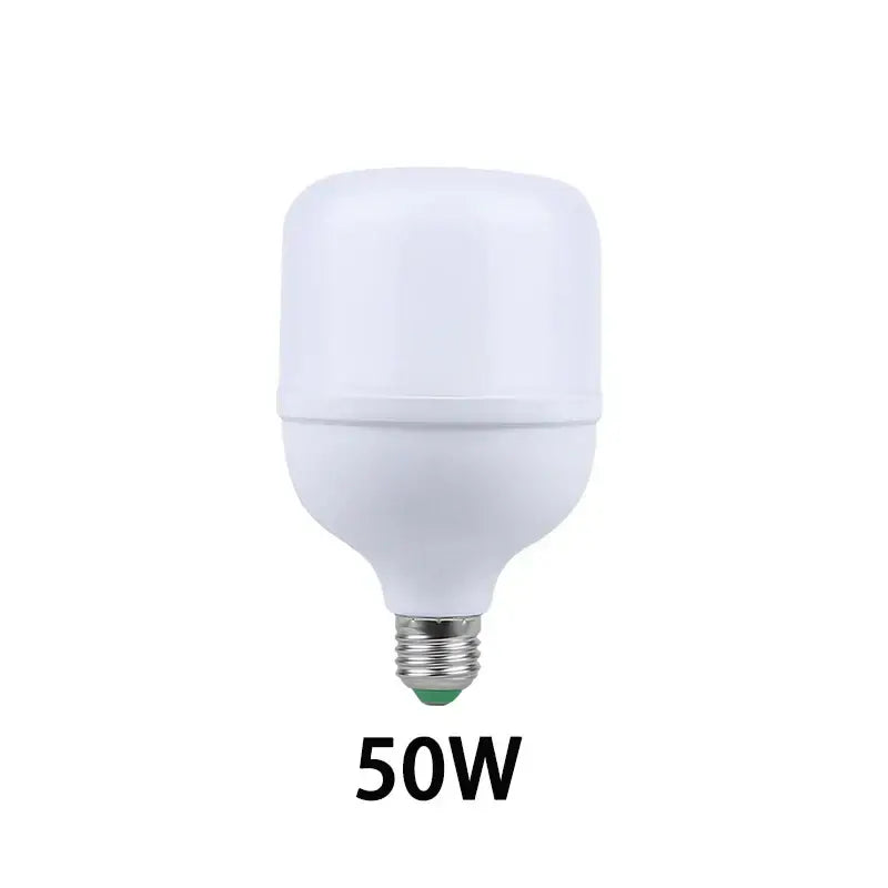 Decorbites™ 60w led ceiling fan light with white opaque plastic bulb and metallic screw base for kitchen and home decor