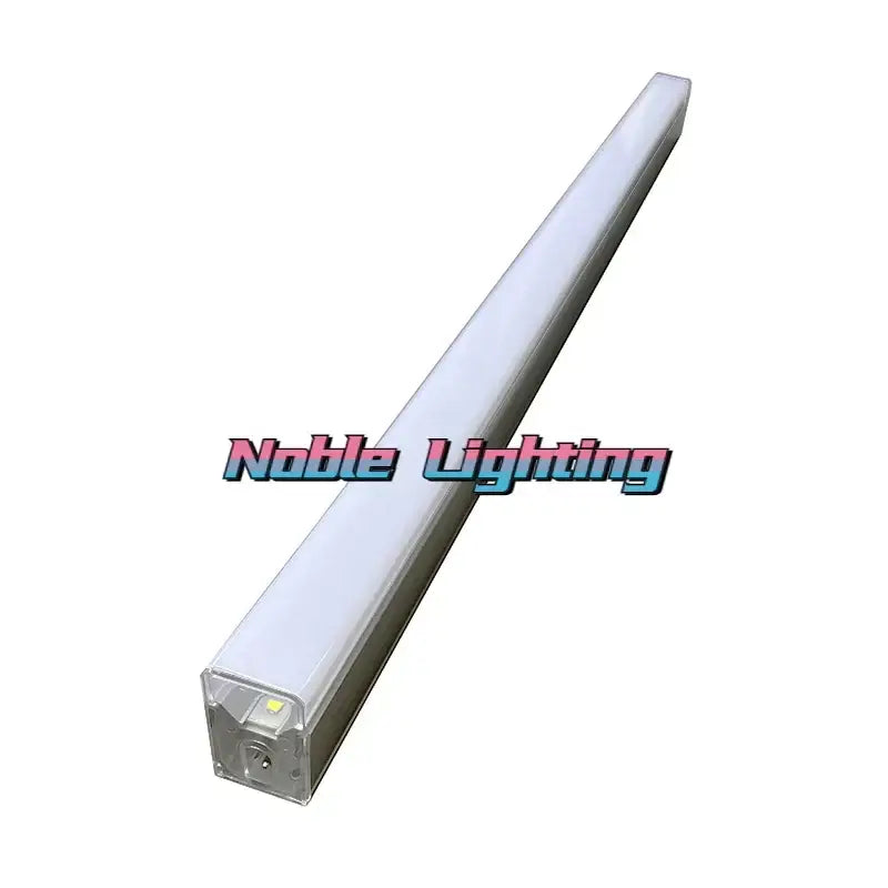 White rectangular led hexagrid light fixture with sleek clear plastic housing for workshop gym studio use 6500k led