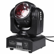 Black beam brand decorbites 65w rgbw 4in1 beam moving head light with red lens and digital display on base