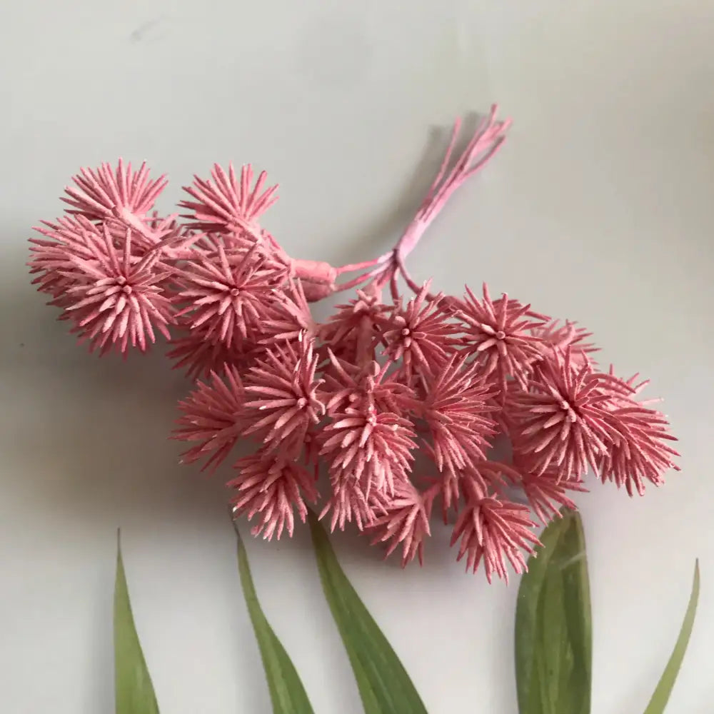Decorbites™ 6pcs dried flower mix with pink spiky blooms for jewelry making and aromatherapy candle crafts