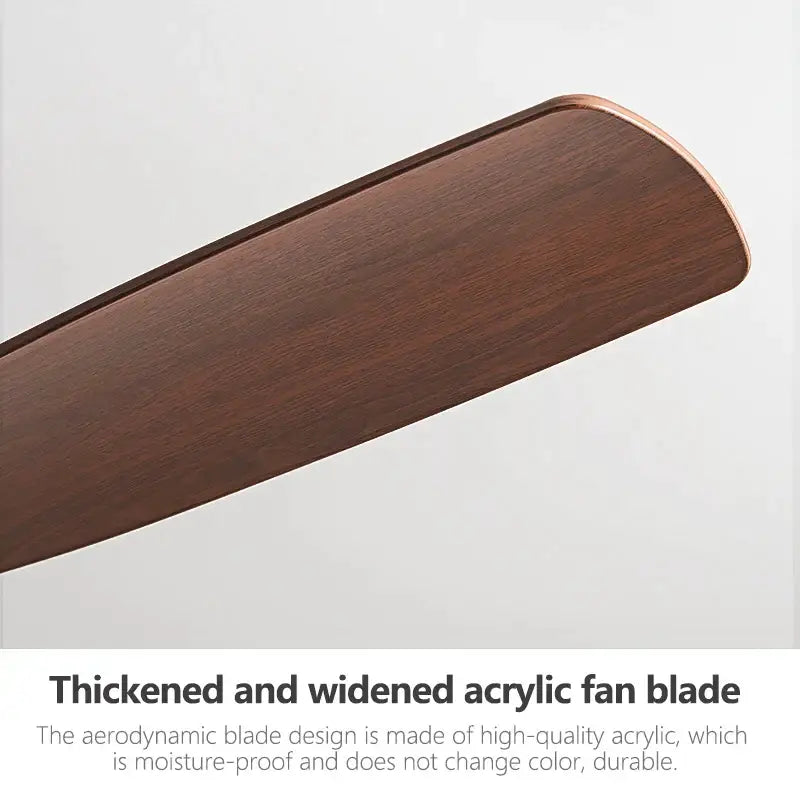 Dark brown thickened acrylic fan blade with wood grain finish for decorbites low floor fan light ceiling fan chandelier