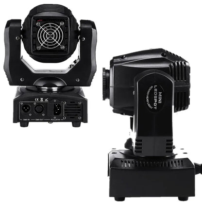 Black decorbites 75w led moving head spot light with cooling fan and control ports for dj beam effects