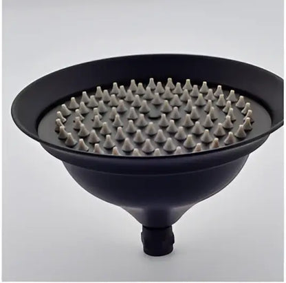 Black brass shower head with metallic nozzles decorbites 8 inch brass shower rainfall replacement