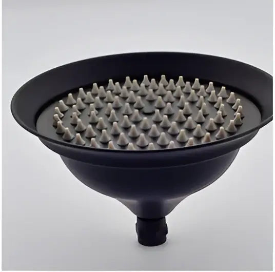 Black brass shower head with metallic nozzles decorbites 8 inch brass shower rainfall replacement