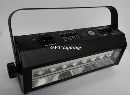 Black gvt lighting led strobe lamp with seven circular bulbs and top handle for party disco bar dj lighting
