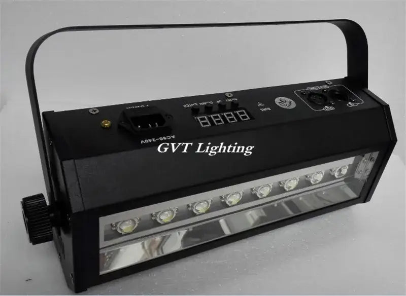 Black gvt lighting led strobe lamp with seven circular bulbs and top handle for party disco bar dj lighting