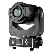 Black decorbites 90w led moving head light with sleek angular design and integrated control panel for stage use