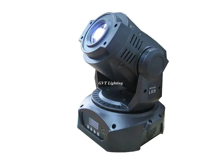 Black gvt lighting 90w led spot moving head light with circular lens and ventilation slots for dj use