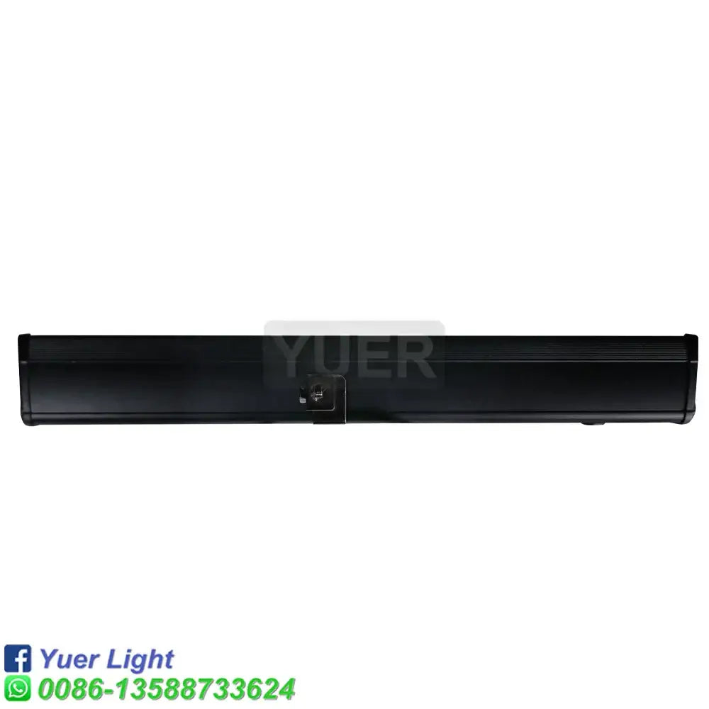Black rectangular led disco party bar lights with textured aluminum surface and central mounting bracket for indoor use