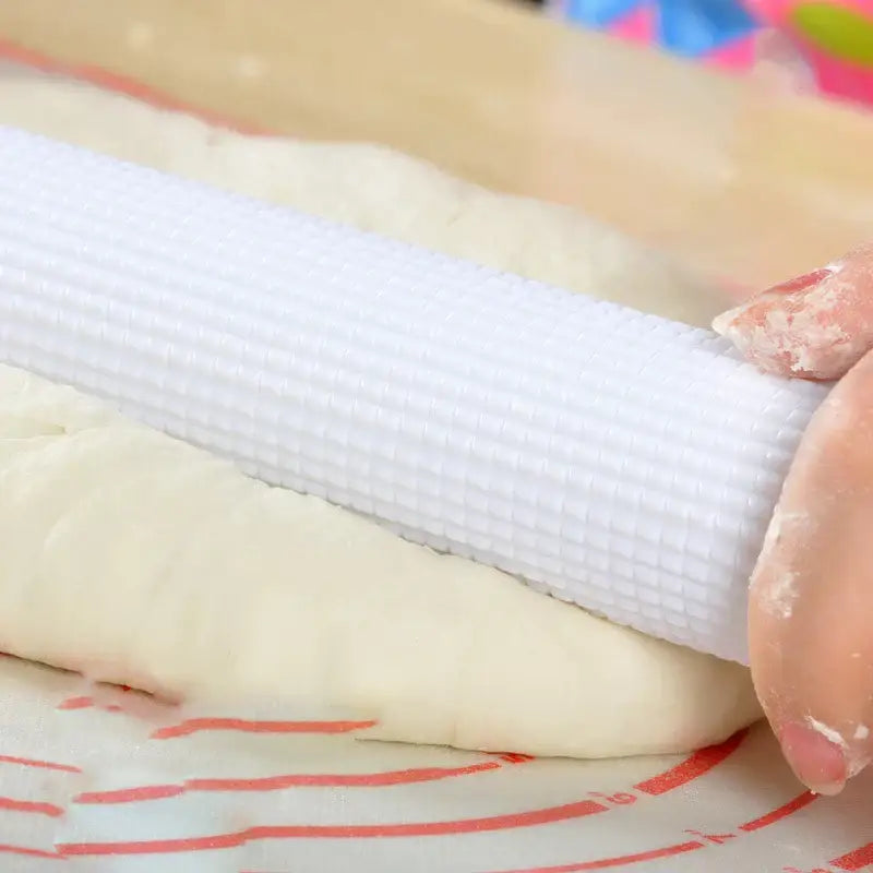 White textured rolling pin made of abs floating point for kitchen dough pastry by decorbites abs floating
