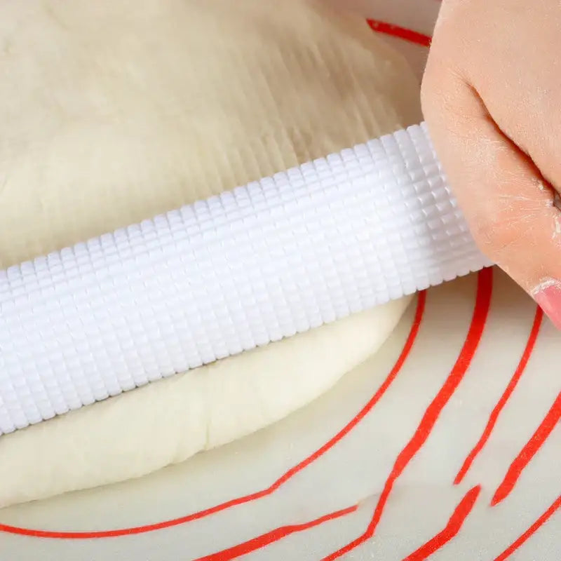 White textured decorbites abs floating point rolling pin made of abs floating for rolling out dough in kitchen