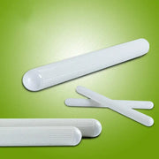 White cylindrical decorbites abs floating rolling pin with textured grid surface and rounded ends for dough pastry making